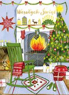 Karnet B6, Boże Narodzenie, kominek