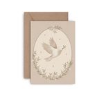 Karnet na chrzest i komunię, gołąbek