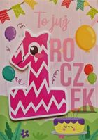 Karnet roczek, dziewczynka