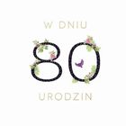 Karnet Swarovski kwadrat, Urodziny 80