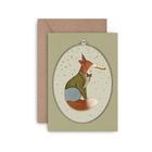 Karnet urodzinowy, happy birthday, lisek