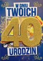 Karnet urodziny, 40 męskie