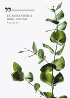 Karnet, Z całego serca Bogu zaufaj, gałązka