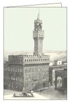 Karnet z kopertą, Firenze piazza Signoria