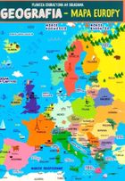 Karta edukacyjna. Geografia. Mapa Europy