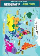 Karta edukacyjna. Geografia. Świat