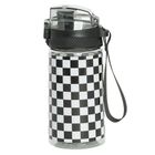 Kayokki, bidon, Szachownica, czarno-biała, 500 ml