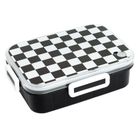 Kayokki, lunchbox dzielony, Szachownica, czarno-biała