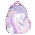 Kayokki, plecak szkolny, 1-komorowy, Jednorożec, fioletowy