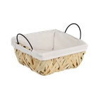 Kesper, koszyk na pieczywo z drewniana plecionką, 23-20 cm