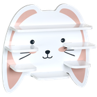 Kesper, półka ścienna z uszami, 45 cm