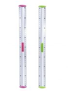 Keyroad, linijka aluminiowa z uchwytem na ołówek, 40 cm, 1 szt.