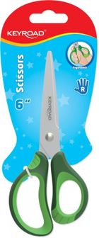 Keyroad, nożyczki dziecięce, miękki uchwyt, 15,5 cm, 1 szt.