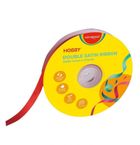 Keyroad, wstążka, podwójna satynowa czerwona, 12mmx22,86m