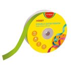 Keyroad, wstążka podwójna, satynowa, zielona, 25 mm x 22,86 m