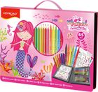 Keyroad, zestaw artystyczny w walizce, Mermaid, 65 elementów