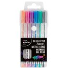 Kidea, długopisy żelowe, metaliczne, 6 kolorów