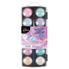 Kidea, farby akwarelowe, metaliczne, 12 kolorów