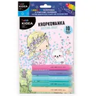 Kidea, flamastry do malowania kropkami ze stempelkami + kolorowanka wróżki