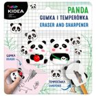 Kidea, gumka do ścierania + temperówka, panda