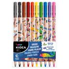 Kidea, Jumbo, kredki ołówkowe trójkątne, pojazdy, 10 kolorów