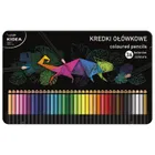 Kidea, kredki ołówkowe trójkątne w metalowym pudełku, 36 kolorów