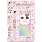 Kidea, notes z bransoletką pin-up, kotek, 1 szt.