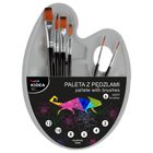 Kidea, paleta z pędzlami, 7 elementów