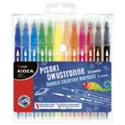 Kidea, pisaki dwustronne, 12 kolorów