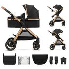 Kinderkraft, Esme, wózek wielofunkcyjny, 2w1, pure black