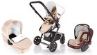 Kinderkraft, Kraft 6, wózek wielofunkcyjny z gondolą 3w1, beżowy