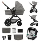 Kinderkraft, Moov 2 Air, wózek wielofunkcyjny, 3w1, Light Grey