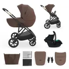 Kinderkraft, Prime 3, wózek wielofunkcyjny, 3w1, velvet mocca