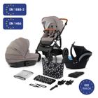 Kinderkraft, Prime, wózek wielofunkcyjny 3w1, Beige