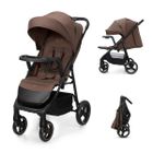Kinderkraft, Trig 3, wózek spacerowy z tacką, Velvet Mocca