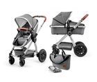 Kinderkraft, Veo, wózek wielofunkcyjny 2w1, 0-15 kg, szary
