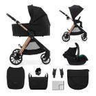 Kinderkraft, Vesto 2, wózek wielofunkcyjny 3w1, black