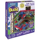 Kinetic Sand Build, Samochody Zderzaki, piasek kinetyczny, zestaw konstrukcyjny, 340 g