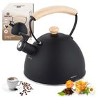 Kinghoff, czajnik z gwizdkiem, czarny mat, 2,5l, kh-1999