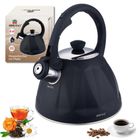 Kinghoff, czajnik z gwizdkiem, czarny mat, 2l, kh-1997