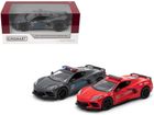 Kinsmart, Corvette, pojazd uprzywilejowany, model metalowy, 1:36