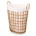 Kipit, kosz na pranie z materiałowym wkładem i uchwytami, 58 cm