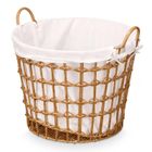 Kipit, pleciony kosz na pranie z uchwytami, 44-50-43 cm