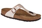 Klapki japonki damskie, białe, perłowe, Birkenstock Gizeh BF