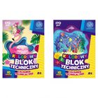 Klasa, blok szkolny, kolorowy, A4, 170g, 10 kartek