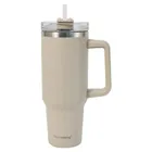 Klausberg, kubek termiczny, z rączką i słomką, stalowy, 1100 ml, kb-7944