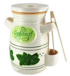 Klausberg, słój ceramiczny do ogórków, 2l + szczypce