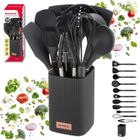 Klausberg, zestaw 12 silikonowych przyborów kuchennych w stojaku, kb-9011