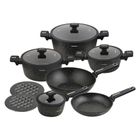 Klausberg, zestaw garnków marmurkowych, 12 elementów, kb-7968