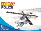 Kloksy, Policja, helikopter, klocki konstrukcyjne, 156 elementów
